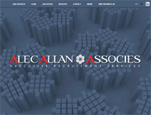 Tablet Screenshot of alecallan.com